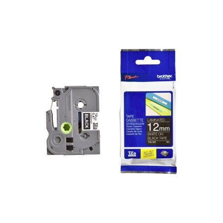 Brother TZe 335 Laminated Tape (1.2cm x 8m) - Durable, Versatile, Perfect for Labelling!